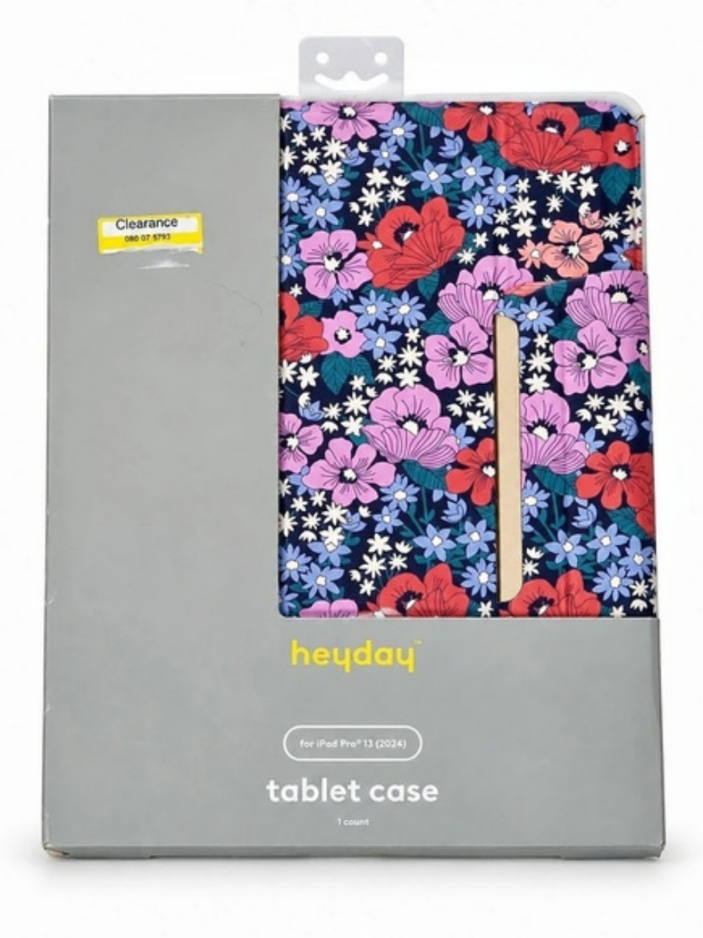 heyday tablet case for iPad Pro 13 (2024) ) Floral Tablet Case Blue & Pink NWT
